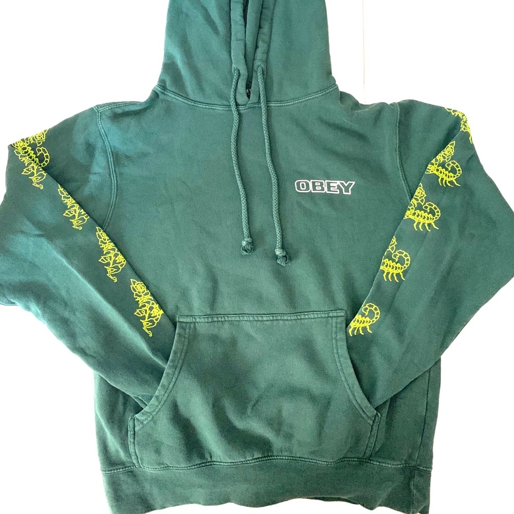 SOLD green obey hoodie